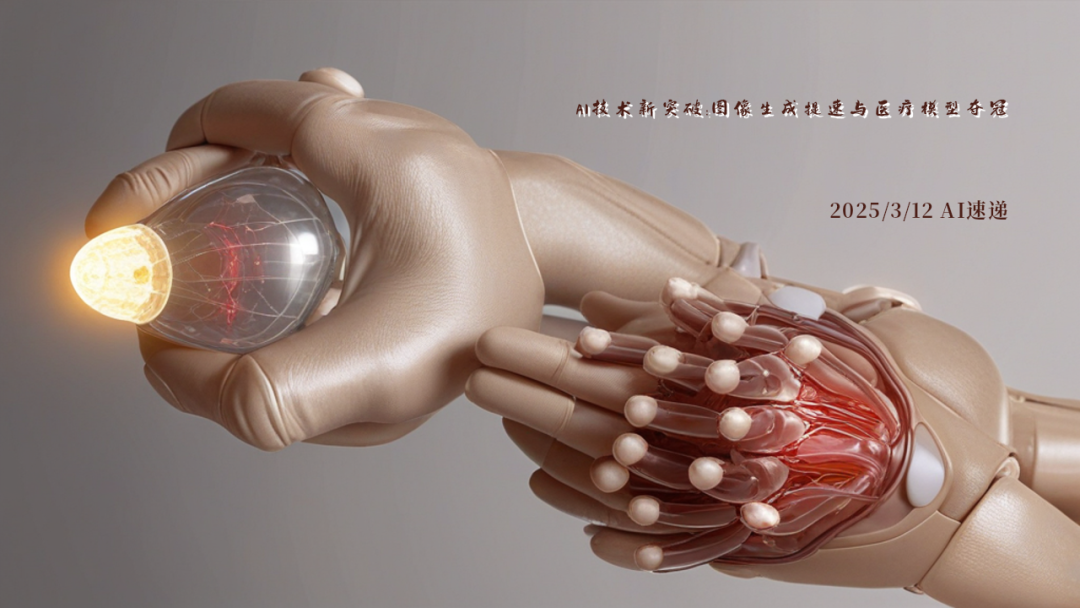 2025/3/12 AI速遞 | AI技術新突破：圖像生成提速與醫(yī)療模型奪冠